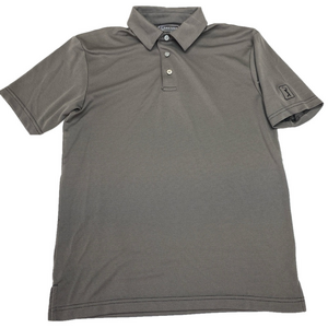 PGA Tour Polo Shirt Mens Small Charcoal Gray Performance Golf